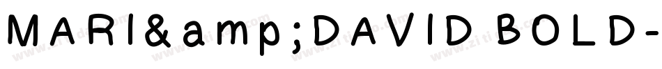 MARI&DAVID BOLD字体转换